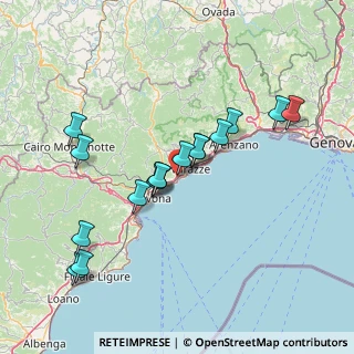 Mappa Via Delfino, 17015 Celle Ligure SV, Italia (14.29438)