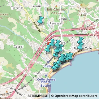 Mappa Via Delfino, 17015 Celle Ligure SV, Italia (0.3945)