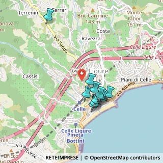 Mappa Via Delfino, 17015 Celle Ligure SV, Italia (0.39909)