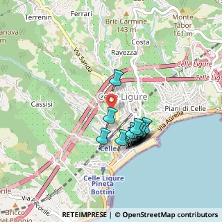Mappa Via Delfino, 17015 Celle Ligure SV, Italia (0.379)