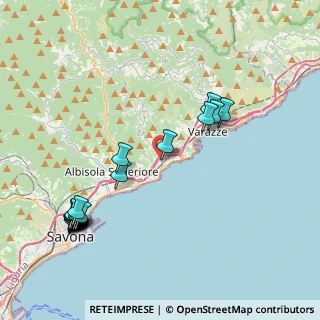 Mappa Via Delfino, 17015 Celle Ligure SV, Italia (4.981)