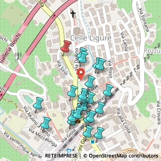 Mappa Via Torre, 17015 Celle Ligure SV, Italia (0.125)