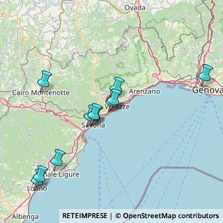 Mappa SS 1 Variante Aurelia di La Spezia, 17015 Celle Ligure SV (16.04273)