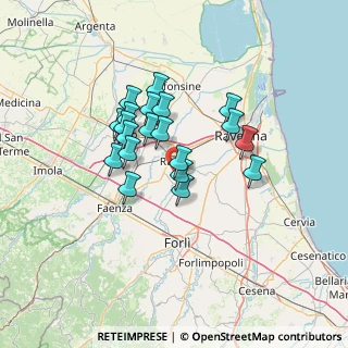 Mappa Via Case Vento, 48026 Russi RA, Italia (10.775)
