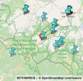 Mappa Via Roma, 42032 Collagna RE, Italia (9.688)