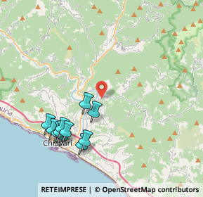 Mappa Via Vecchia Provinciale, 16042 Cogorno GE, Italia (4.36182)