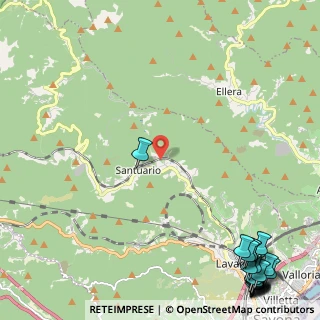 Mappa Via Priocco, 17100 Santuario SV, Italia (4.0705)