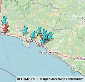 Mappa Via Gazzo, 16040 Leivi GE, Italia (9.38455)