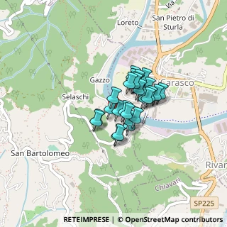 Mappa Via Gazzo, 16040 Leivi GE, Italia (0.25)
