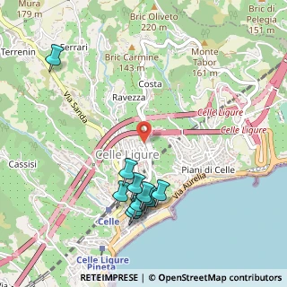 Mappa Via Lanza, 17015 Celle Ligure SV, Italia (0.56)