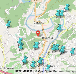 Mappa Località Caselunghe, 16042 Carasco GE, Italia (1.422)