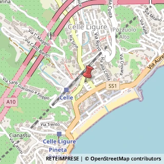Mappa Via Alberto Barrella, 33, 17015 Celle Ligure, Savona (Liguria)