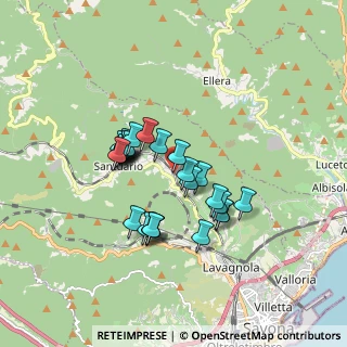 Mappa Via Riborgo Inferiore, 17100 Santuario SV, Italia (1.41444)