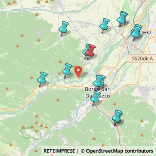 Mappa SP 121, 12011 Borgo San Dalmazzo CN, Italia (4.87067)