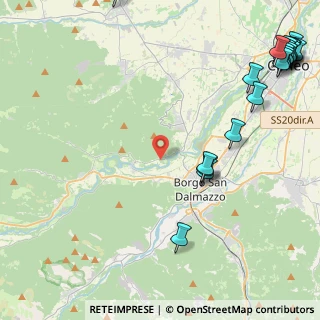 Mappa SP 121, 12011 Borgo San Dalmazzo CN, Italia (6.822)