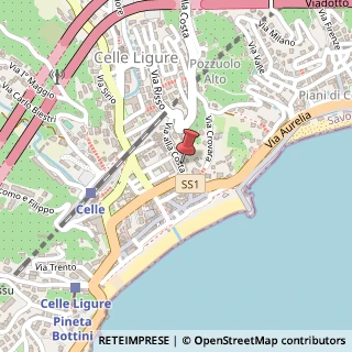 Mappa Via alla Costa, 24, 17015 Celle Ligure, Savona (Liguria)