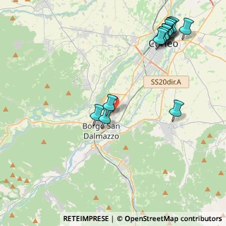 Mappa Via Tanaro, 12011 Borgo San Dalmazzo CN, Italia (5.37)