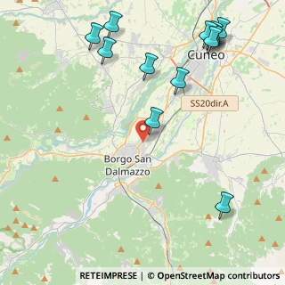Mappa Via Tanaro, 12011 Borgo San Dalmazzo CN, Italia (5.74385)