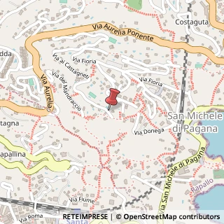 Mappa Via ai Castagneti,  31, 16035 Rapallo, Genova (Liguria)