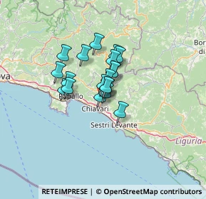 Mappa Via Privata Paradiso, 16042 Carasco GE, Italia (7.96737)