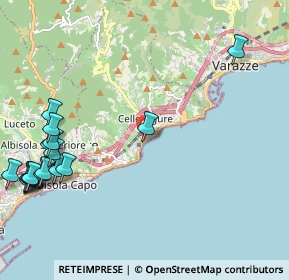 Mappa Via Generale Pescetto, 17015 Celle ligure SV, Italia (2.96294)