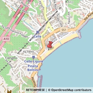Mappa Via Luigi Pescetto, 17015 Celle Ligure, Savona (Liguria)
