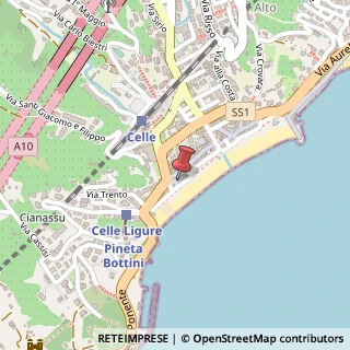 Mappa Via Generale Pescetto, 10, 17015 Celle Ligure, Savona (Liguria)