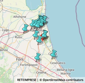 Mappa Via Masullo, 48124 Fosso Ghiaia RA, Italia (9.898)