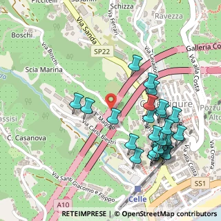 Mappa A10 Genova - Ventimiglia, 17015 Celle Ligure SV, Italia (0.27536)