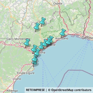 Mappa A10 Genova - Ventimiglia, 17015 Celle Ligure SV, Italia (10.63917)
