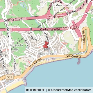 Mappa Via Monte Tabor, 26, 17015 Celle Ligure, Savona (Liguria)