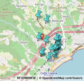 Mappa Via 1° Maggio, 17015 Celle Ligure SV, Italia (0.383)