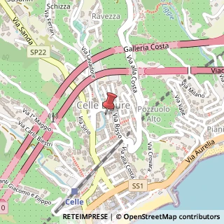 Mappa Via Meinardo, 6, 17015 Celle Ligure, Savona (Liguria)