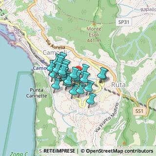 Mappa Via nella Valle, 16032 Camogli GE, Italia (0.25556)