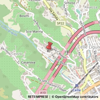 Mappa Via Carlo Biestri, 16, 17015 Celle Ligure, Savona (Liguria)
