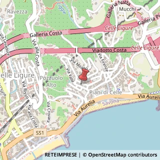 Mappa Via Valle, 6, 17015 Celle Ligure, Savona (Liguria)