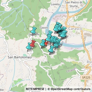 Mappa Via Selaschi, 16040 Leivi GE, Italia (0.30714)