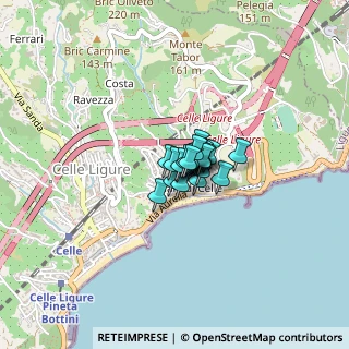 Mappa Via Milano, 17015 Celle Ligure SV, Italia (0.15455)