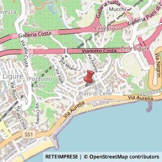 Mappa Via Monte Tabor, 23, 17015 Celle Ligure, Savona (Liguria)