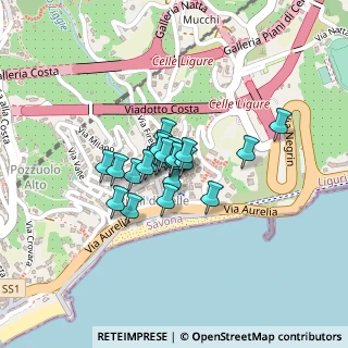 Mappa Via Genova, 17015 Celle Ligure SV, Italia (0.11364)