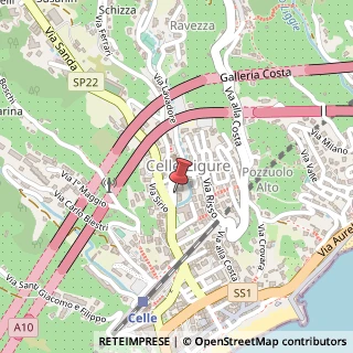 Mappa Via Delfino, 2, 17015 Celle Ligure, Savona (Liguria)