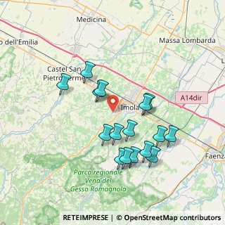 Mappa Via Mario Neri, 40026 Imola BO, Italia (6.98313)