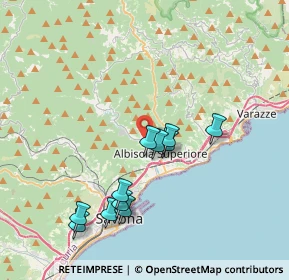 Mappa Via Luigi Leone Grosso, 17011 Albisola Superiore SV, Italia (3.69364)