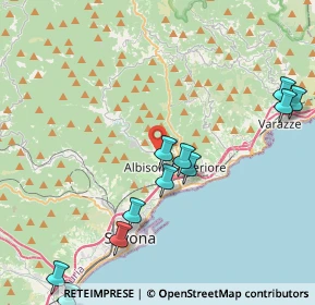 Mappa Via Luigi Leone Grosso, 17011 Albisola Superiore SV, Italia (4.99455)