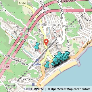 Mappa Via Federico Colla, 17015 Celle ligure SV, Italia (0.263)