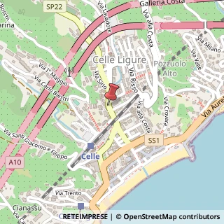 Mappa Via Federico Colla, 95, 17015 Celle Ligure, Savona (Liguria)