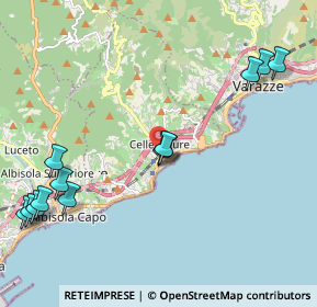 Mappa Via Montello, 17015 Celle Ligure SV, Italia (2.56077)