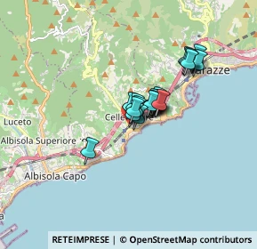 Mappa Via Montello, 17015 Celle Ligure SV, Italia (1.0055)