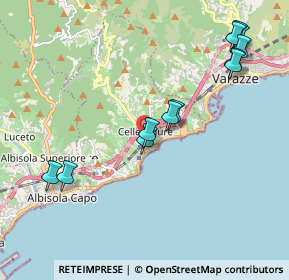 Mappa Via Montello, 17015 Celle Ligure SV, Italia (2.22667)