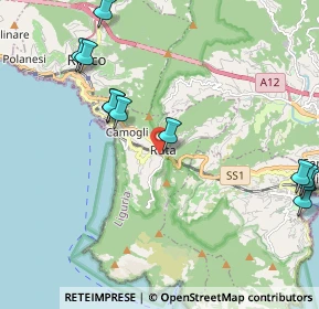 Mappa Via Maggiolo - Ruta, 16032 Camogli GE, Italia (2.55636)